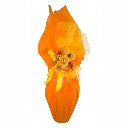 uova-giganti-floreali-tnt-arancio-con-fiori-decorativi